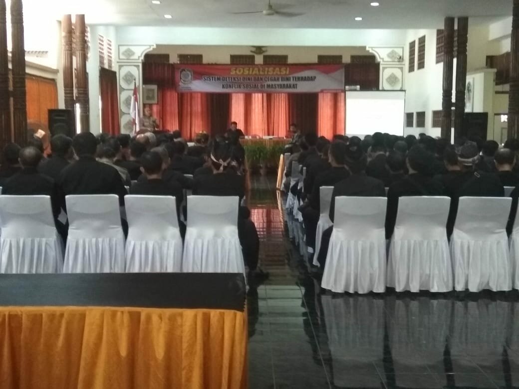Kegiatan Sosialisasi Sistem Deteksi Dini Dan Cegah Dini Terhadap Konflik Sosial Di Masyarakat